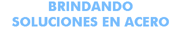 BRINDANDO SOLUCIONES EN ACERO